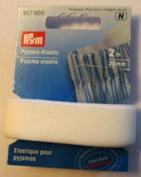 Pyjama-Elastic, 20mm, weiß, 2m von Prym